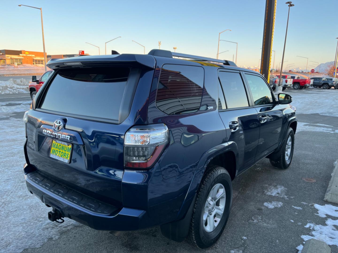 2023 Blue /black leather Toyota 4Runner SR5 Premium 4WD (JTENU5JR5P6) with an 4.0L V6 DOHC 24V engine, 5A transmission, located at 1960 Industrial Drive, Wasilla, 99654, (907) 274-2277, 61.573475, -149.400146 - Photo#5